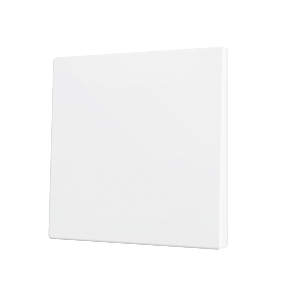 ZS70. Cover for Simple KNX Soft push button 70x70 mm. Tilt down - Matt White
