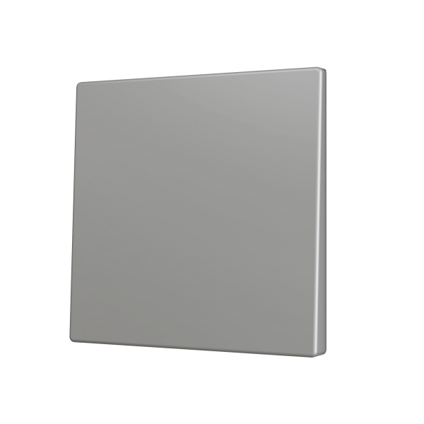 ZS70. Cover for Simple KNX Soft push button 70x70 mm. Tilt up&down - Silver