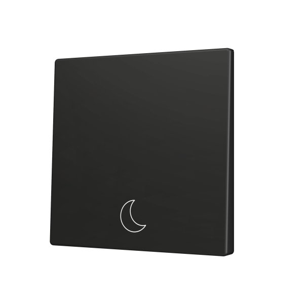 ZS70. Cover for Simple KNX Soft push button 70x70 mm. Tilt down - Anthracite - Custom. Minimum 100 units per design