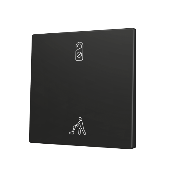 ZS70. Cover for Simple KNX Soft push button 70x70 mm. Tilt up&down - Anthracite - Custom. Minimum 100 units per design