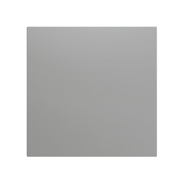 ZS70. Blind cover 70x70 mm - Silver. Metallic plate (ZACHOLD33) is needed but not included