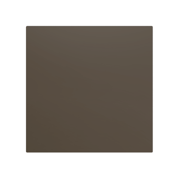 ZS70. Blind cover 70x70 mm - Mocha. Metallic plate (ZACHOLD33) is needed but not included
