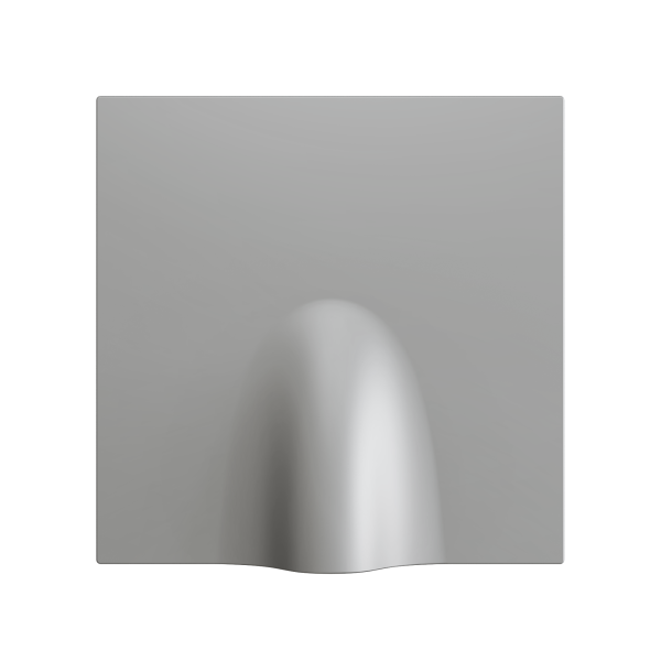 ZS70. Cable outlet cover 70x70 mm - Silver