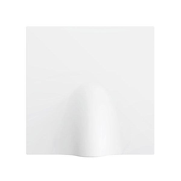 ZS70. Cable outlet cover 70x70 mm - Matt white