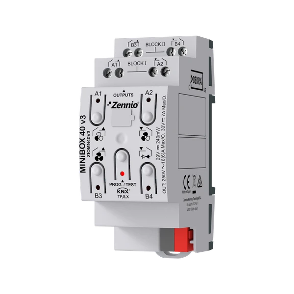 MINiBOX 40 v3. KNX multifunction actuator with KNX Secure - 4 outputs 16A