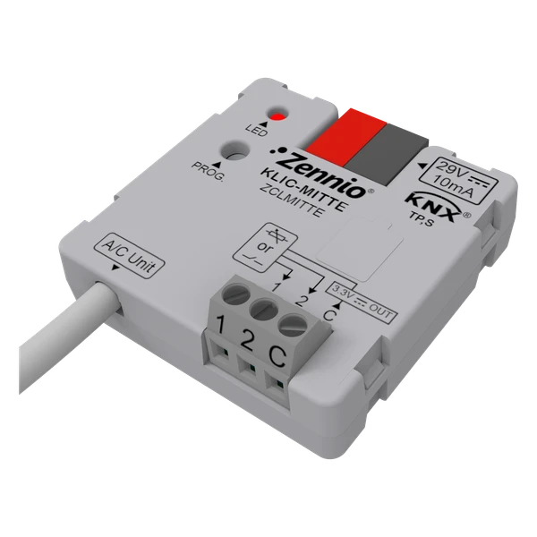 KLIC-MITTE. Mitsubishi Ecodan-KNX gateway (IT connector)