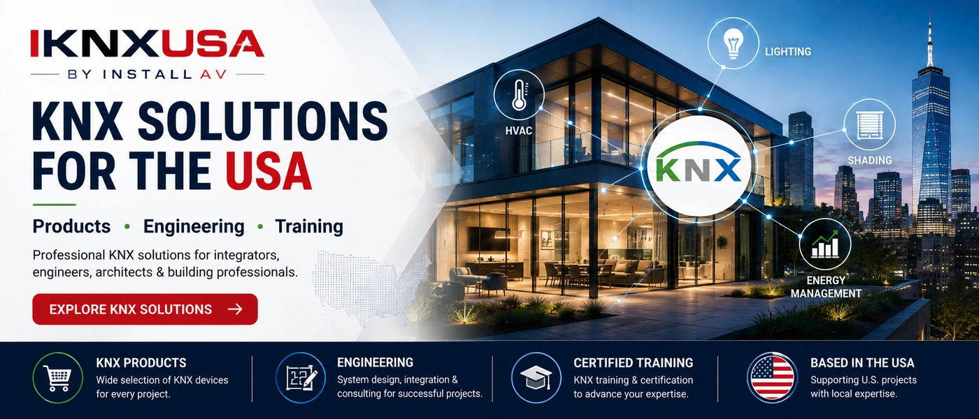 Professional KNX solutions for integrators, engineers, architects and building professionals in the USA, including KNX products, engineering and training.