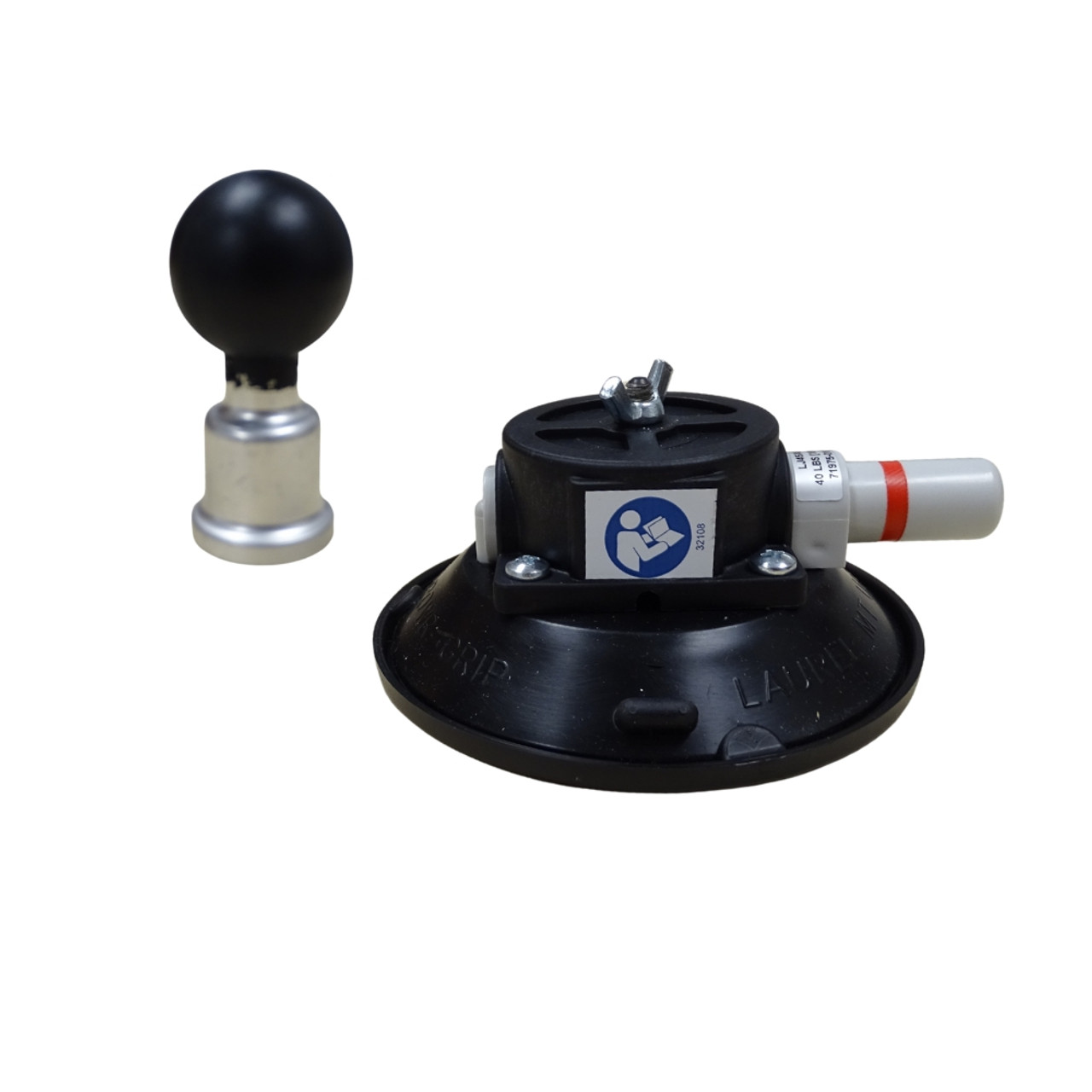 EZ-Guide® Vacuum Mount with Pin-Lock Ball Adapter