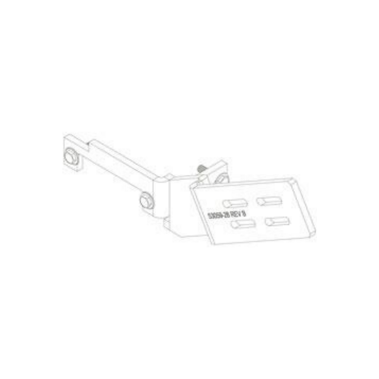 John Deere AUC13395 Bracket, Bracket, Hinge, Left-Hand Lower D