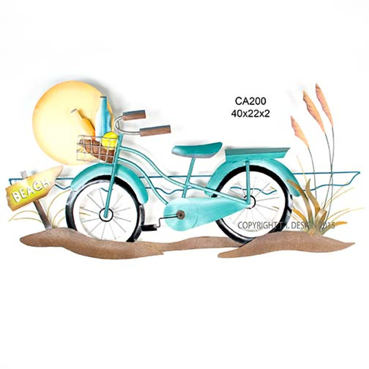 beach cruiser wall art