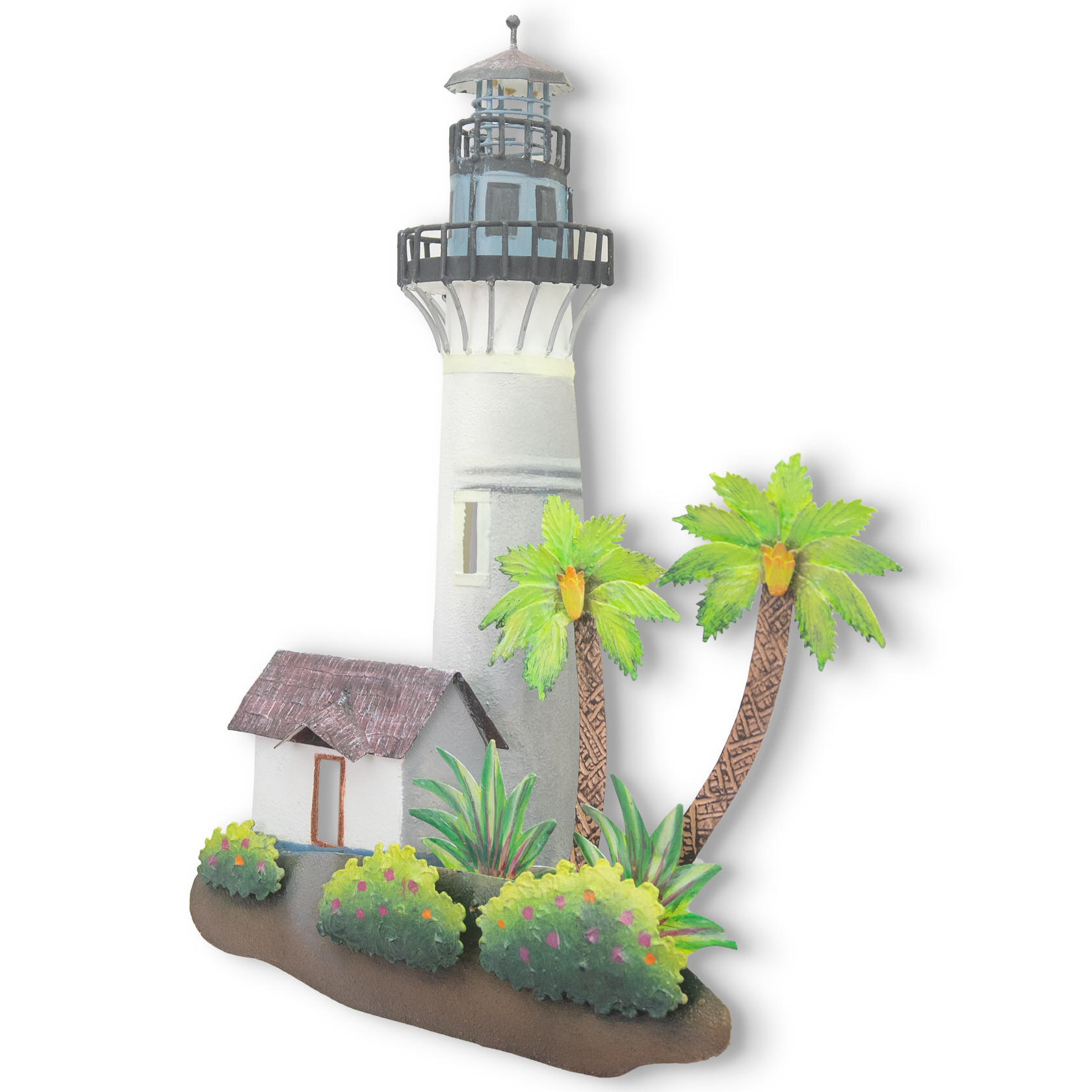 Key West Lighthouse Metal Wall Sculpture