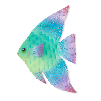 Angelfish Metal Wall Art Pastel OS525L