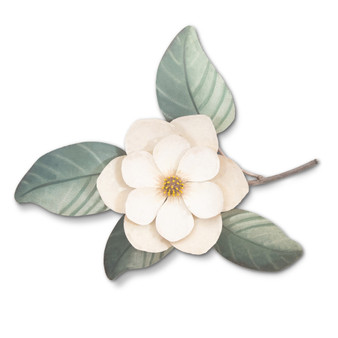 Magnolia Single Flower Metal Wall Art CA153