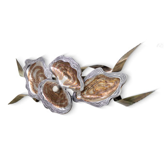 Oyster Shells with a Pearl Metal Wall Art MM197