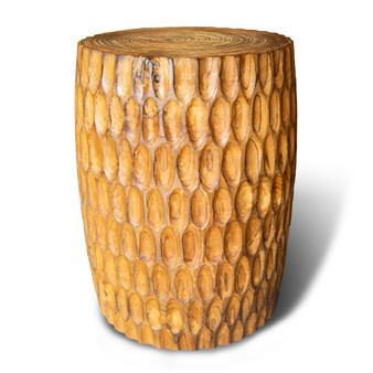 Teak Round Stool with Finishing Rustic MMG127