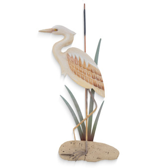 Heron Standing Wall Art - Soft Natural CW540