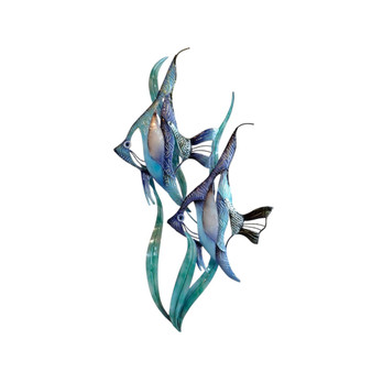 Capiz Angelfish Duo Metal Wall Art P032