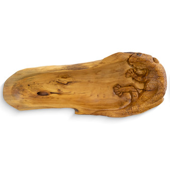 Long Bowl Lizard 50 x 15 cm Teak Sempolan  MMG211