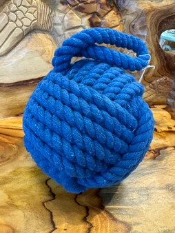 Sailors Knot Door Stop Navy Blue