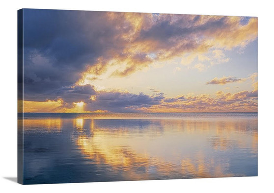 Majestic Sunset Reflections Canvas Wrap - David Lawrence Photography