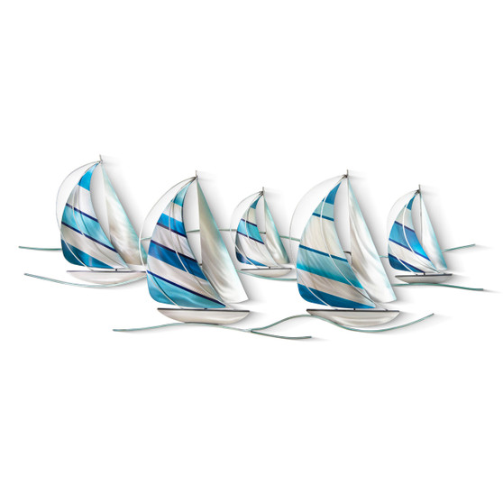 Sailboat Regatta Metal Wall Art CO178