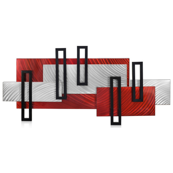 Five Squared I | Abstract Modern Contemporary Metal Wall Art MM624