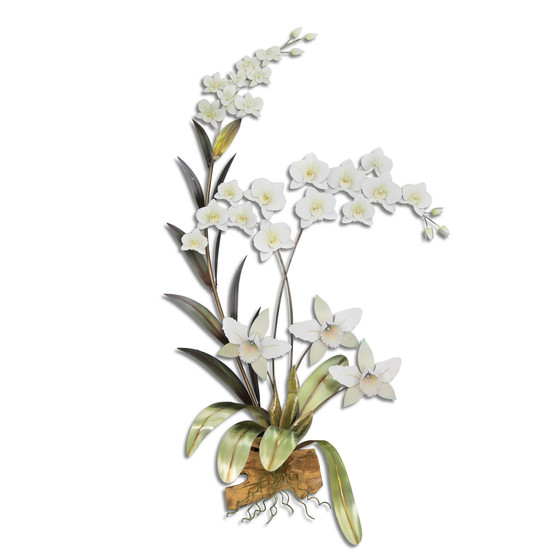Orchid Spray I White Wall Art MM922W