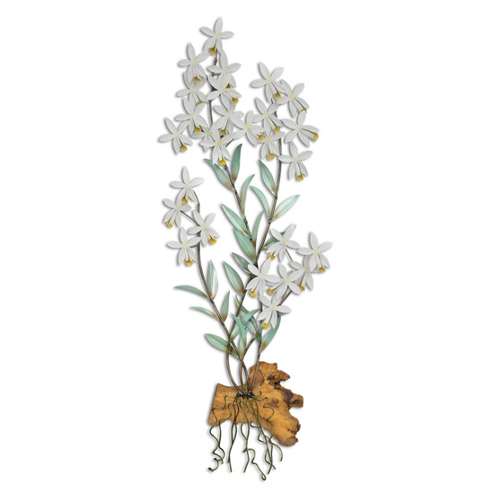 Radican Orchid on Gamal Wood Wall Art MM928W Radican Orchid on Gamal Wood Wall Art MM928W