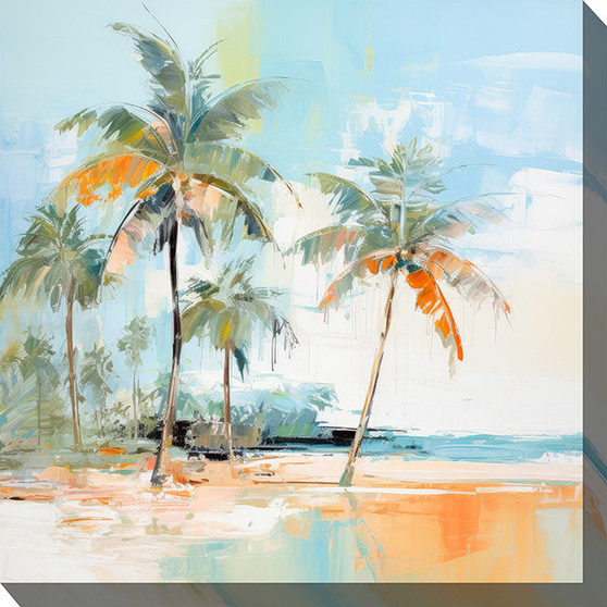 Palm Abstract Outdoor Canvas