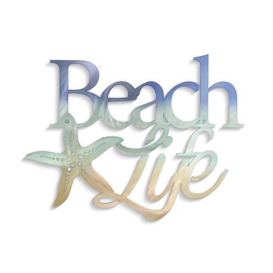 Beach Lifestyle Plaque - Stainless Steel FA010