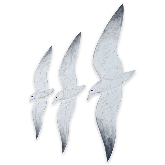 FLYING SEAGULLS WALL SET OF 3