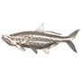 Silver Tarpon Fish Large Metal Wall Art - MM153