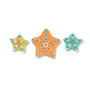 Starfish Set of 3 Upcycled Wood Wall Art C576