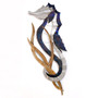 Seahorse Head Up Metal Wall Art MM409