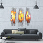 Copper Forest II (3 pieces) Metal Wall Art MM303