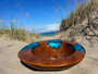 Blue Shell Resin Natural Wood Sink