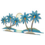 Palm Tree Oasis Metal Wall Art CA723B