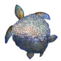 Capiz Turtle Ruffled Metal Wall Art Med P002
