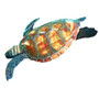 Sea Turtle Swimming 3D - Metal Wall Sculpture