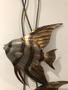 Angelfish Pair Vertical Facing Left