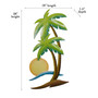 Palm and Sun Metal Wall Art OS114