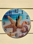 Glass Shell Clock Wall 