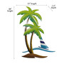 Palm and Sailboat Metal Wall Art OS113