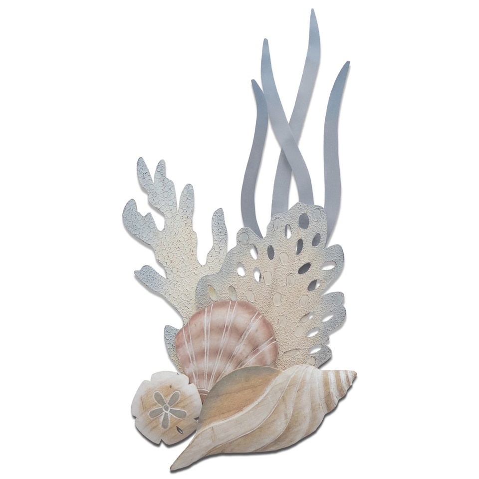 Shell Design Vertical Shell Reef Tulip Vertical Wall Art CW469