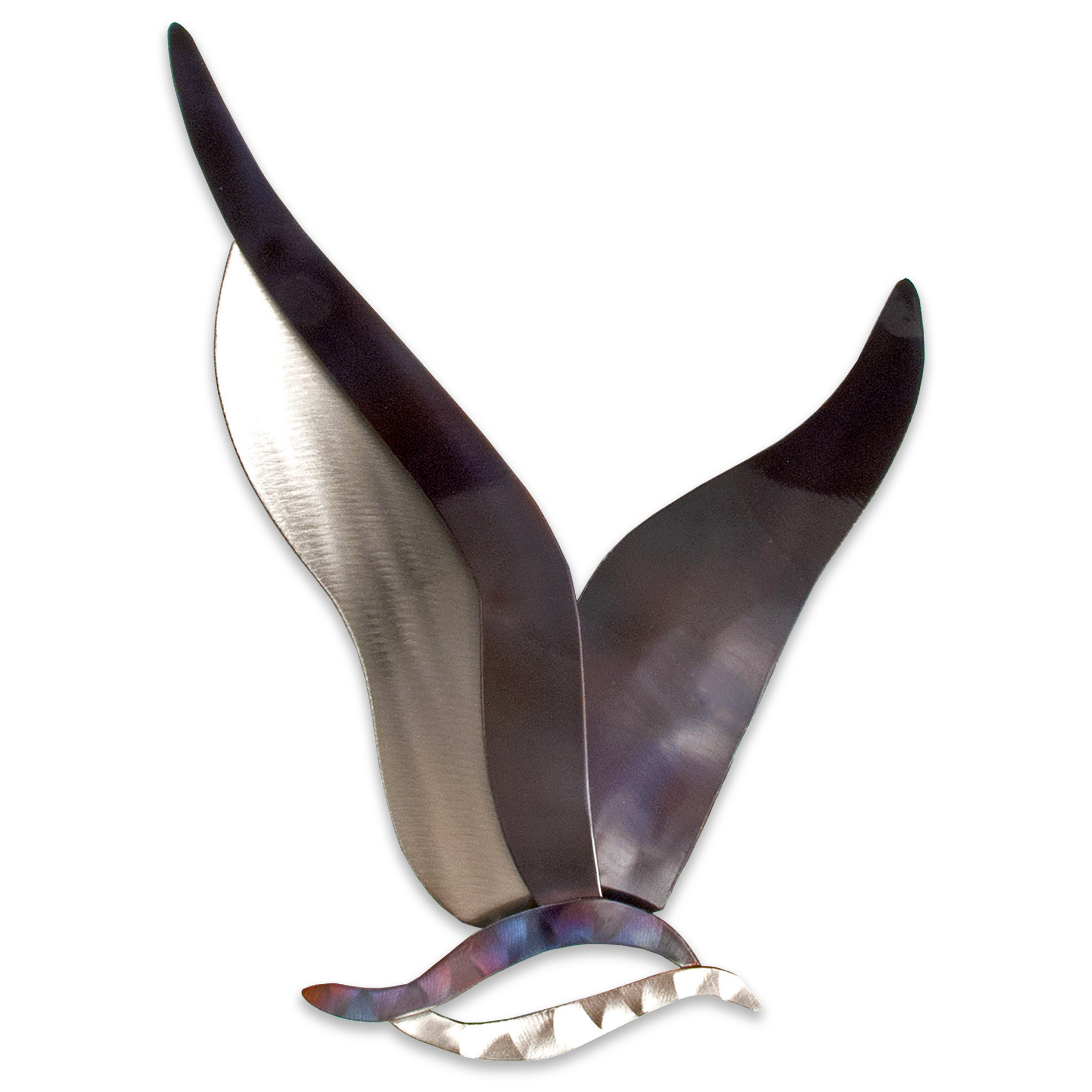 Abstract Seagull Small Mark Malizia Copper Art