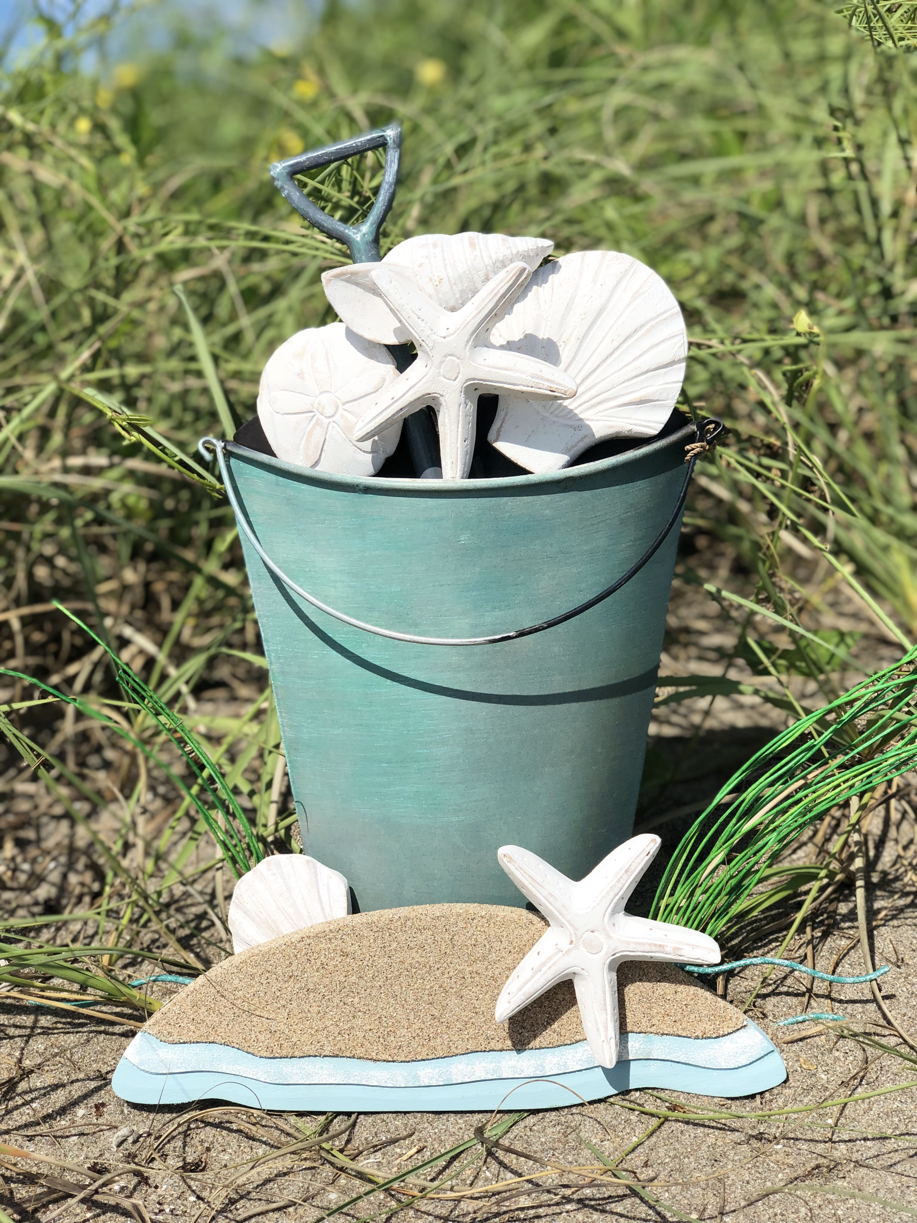 metal beach bucket