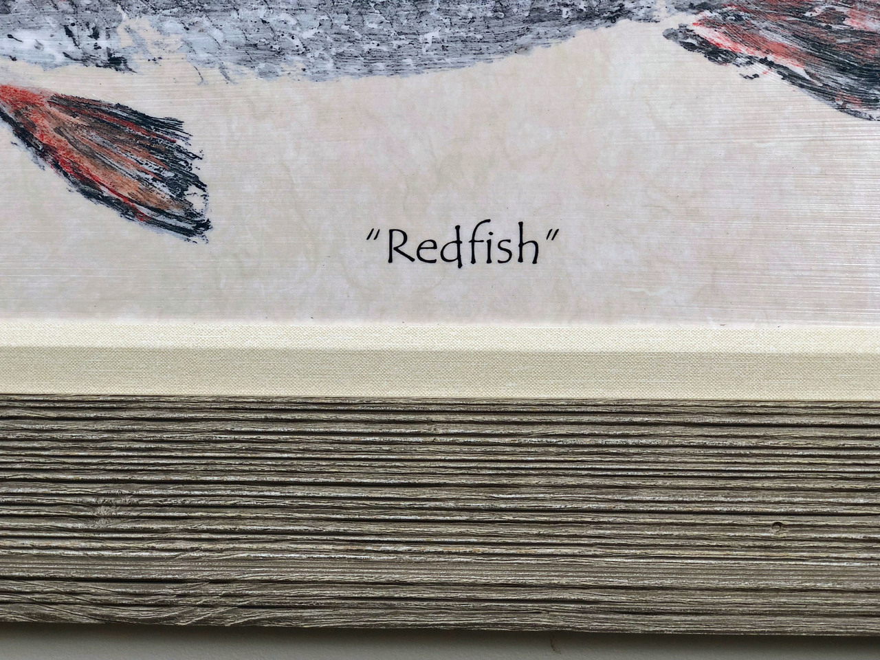 Redfish Painting Wooden Frame FD46690 43