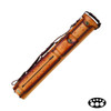 Instroke Tooled 3x5 Leather Hard Pool Cue Case - Rust