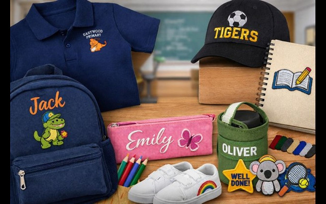Top Back-to-School Embroidery Designs Australians Love