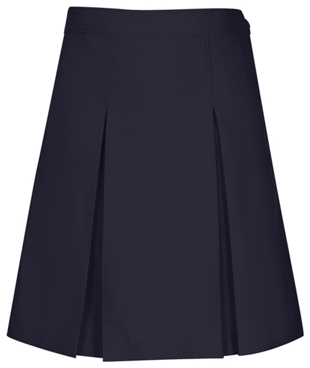 SK Classroom Kick Pleat Skirt Navy - Educational Outfitters - Boise